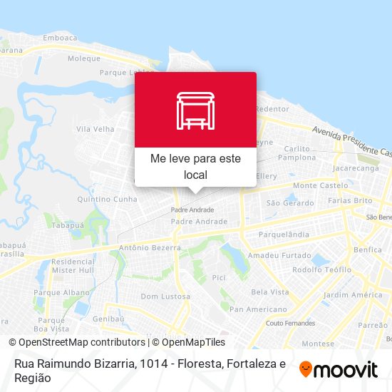 Rua Raimundo Bizarria, 1014 - Floresta mapa