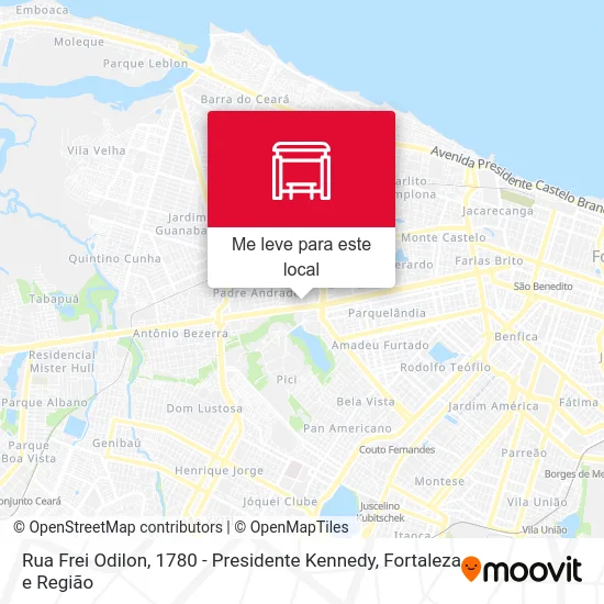 Rua Frei Odilon, 1780 - Presidente Kennedy mapa