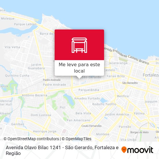 Avenida Olavo Bilac 1241 - São Gerardo mapa