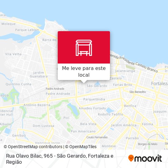 Rua Olavo Bilac, 965 - São Gerardo mapa