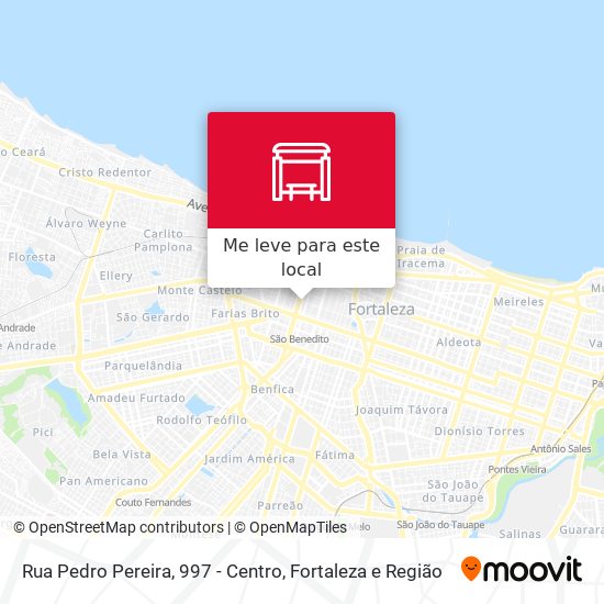Rua Pedro Pereira, 997 - Centro mapa