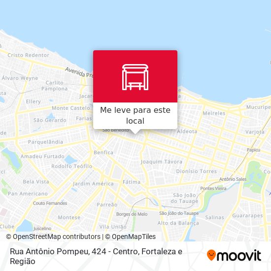 Rua Antônio Pompeu, 424 - Centro mapa