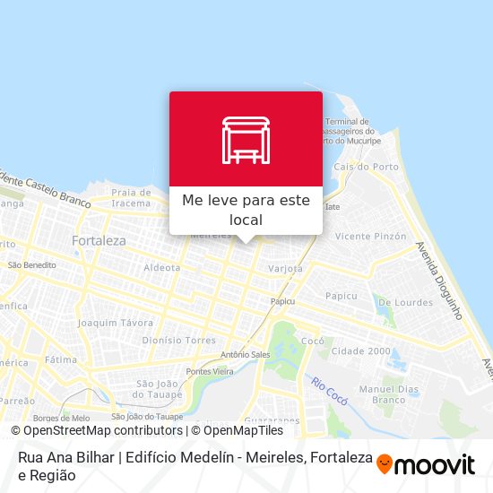 Rua Ana Bilhar | Edifício Medelín - Meireles mapa