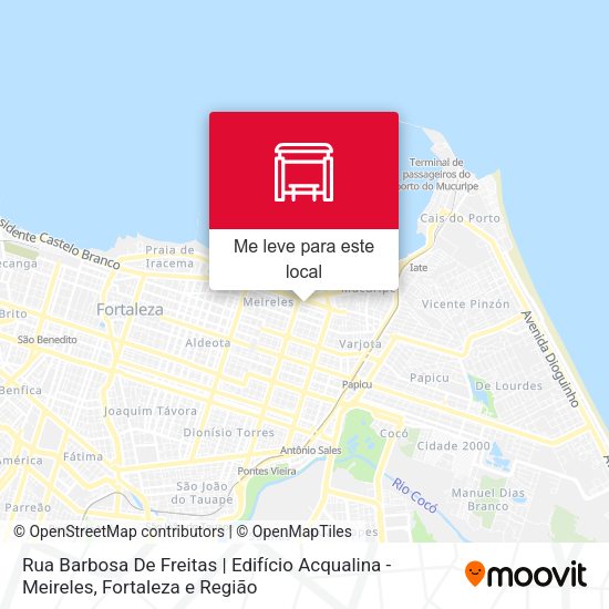 Rua Barbosa De Freitas | Edifício Acqualina - Meireles mapa