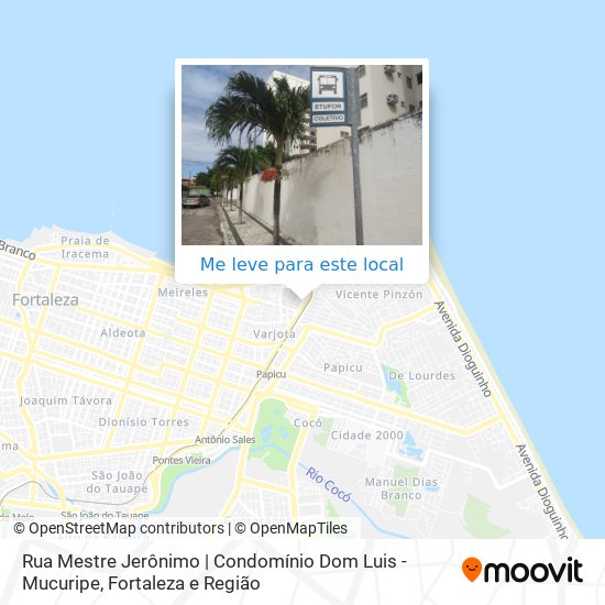 Rua Mestre Jerônimo | Condomínio Dom Luis - Mucuripe mapa