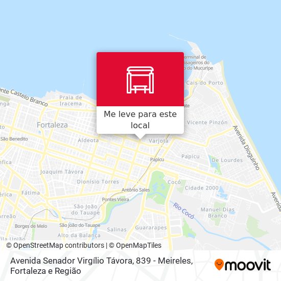 Avenida Senador Virgílio Távora, 839 - Meireles mapa