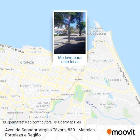 Avenida Senador Virgílio Távora, 839 - Meireles mapa