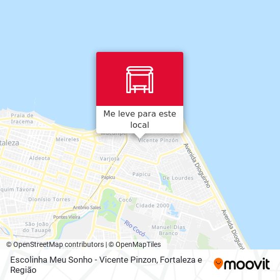 Escolinha Meu Sonho - Vicente Pinzon mapa
