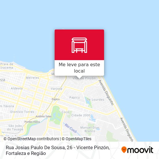 Rua Josias Paulo De Sousa, 26 - Vicente Pinzón mapa