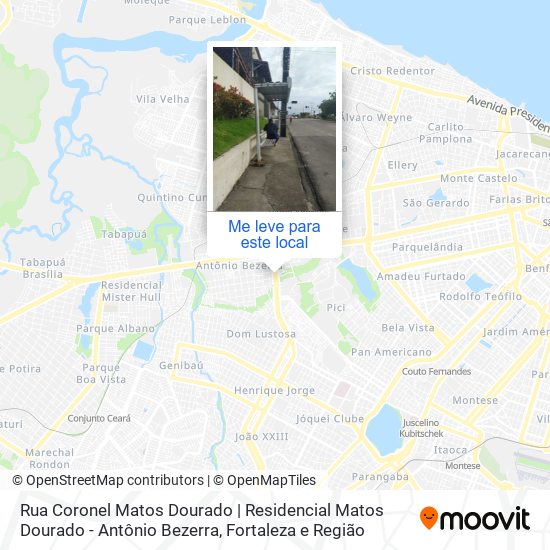 Rua Coronel Matos Dourado | Residencial Matos Dourado - Antônio Bezerra mapa