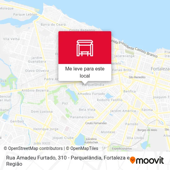 Rua Amadeu Furtado, 310 - Parquelândia mapa