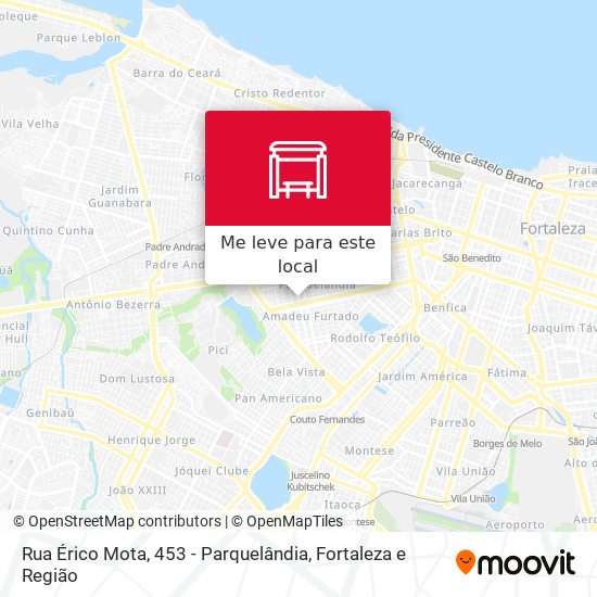 Rua Érico Mota, 453 - Parquelândia mapa