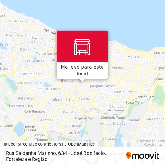 Rua Saldanha Marinho, 634 - José Bonifácio mapa