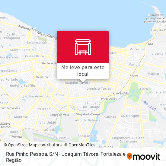 Rua Pinho Pessoa, S / N - Joaquim Távora mapa