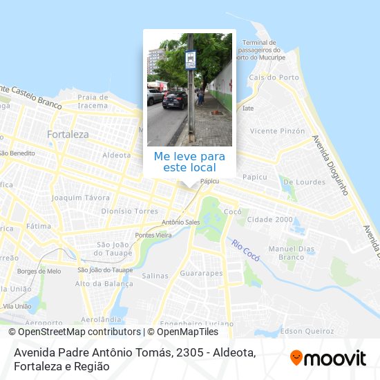 Avenida Padre Antônio Tomás, 2305 - Aldeota mapa