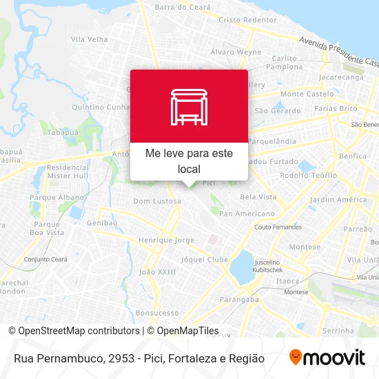 Rua Pernambuco, 2953 - Pici mapa