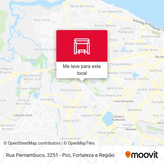 Rua Pernambuco, 3251 - Pici mapa