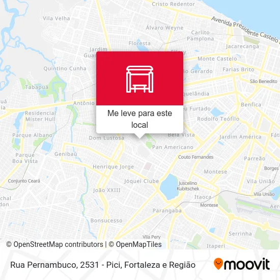 Rua Pernambuco, 2531 - Pici mapa