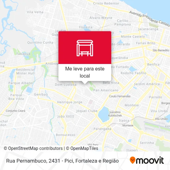Rua Pernambuco, 2431 - Pici mapa
