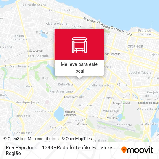 Rua Papi Júnior, 1383 - Rodolfo Téofilo mapa