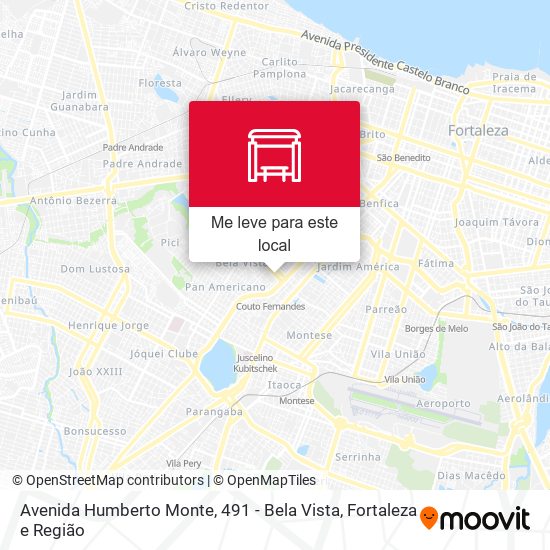 Avenida Humberto Monte, 491 - Bela Vista mapa