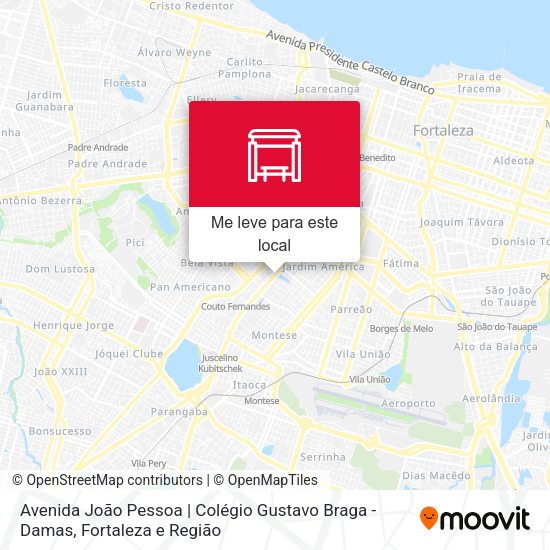Avenida João Pessoa | Colégio Gustavo Braga - Damas mapa