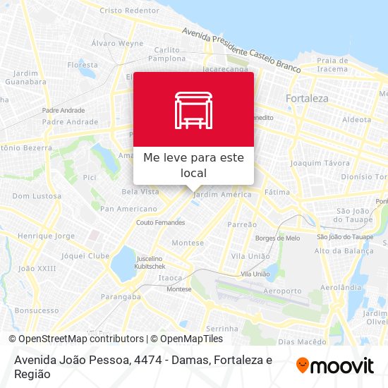 Avenida João Pessoa, 4474 - Damas mapa