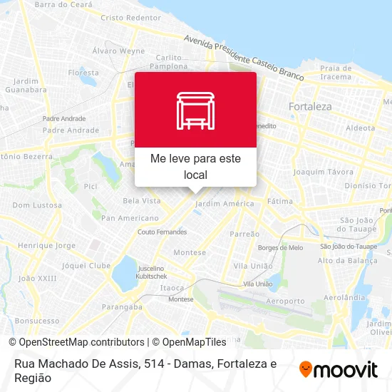 Rua Machado De Assis, 514 - Damas mapa