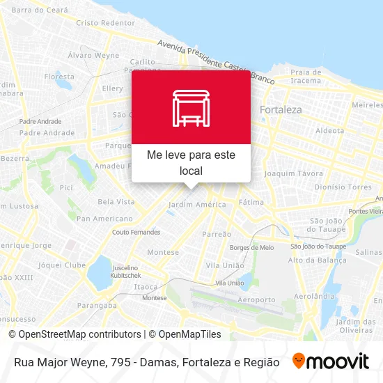 Rua Major Weyne, 795 - Damas mapa