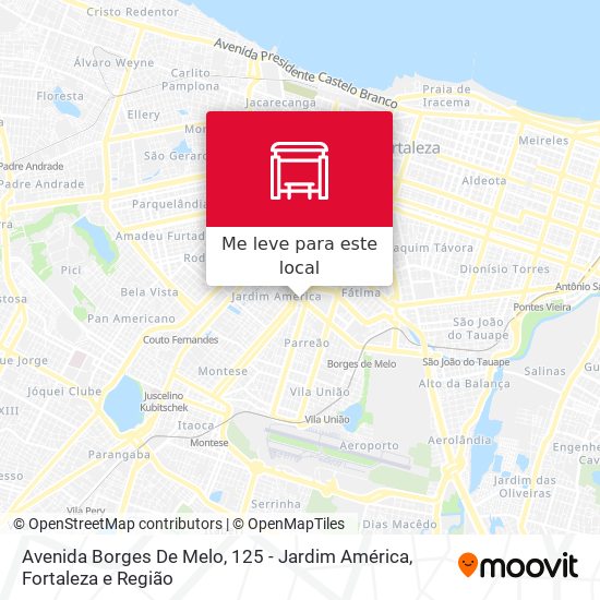 Avenida Borges De Melo, 125 - Jardim América mapa