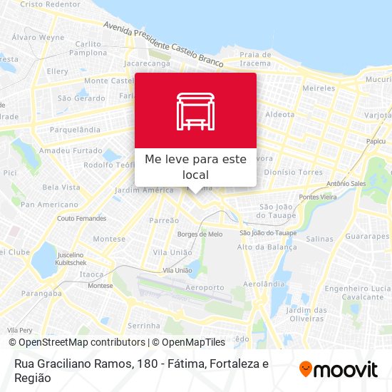 Rua Graciliano Ramos, 180 - Fátima mapa