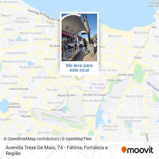 Avenida Treze De Maio, 74 - Fátima mapa