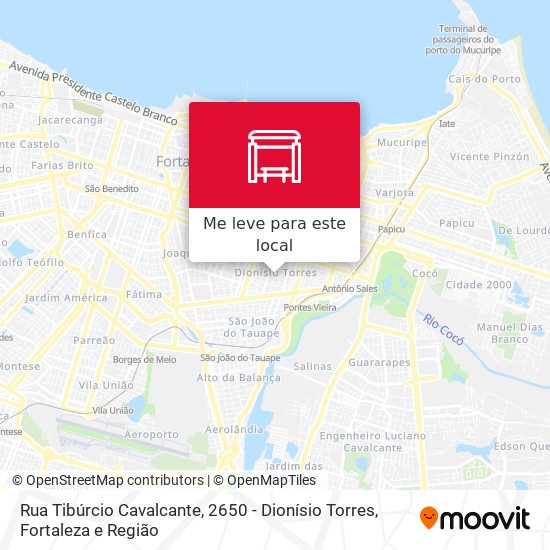 Rua Tibúrcio Cavalcante, 2650 - Dionísio Torres mapa