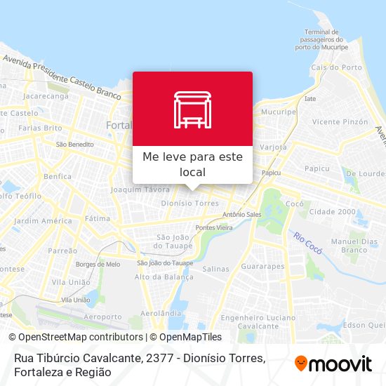 Rua Tibúrcio Cavalcante, 2377 - Dionísio Torres mapa