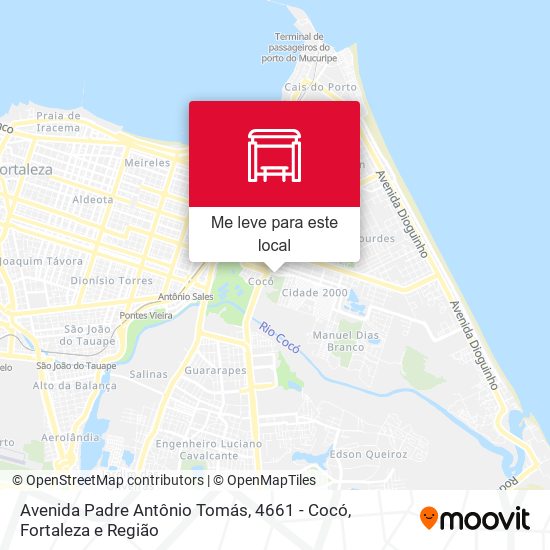 Avenida Padre Antônio Tomás, 4661 - Cocó mapa