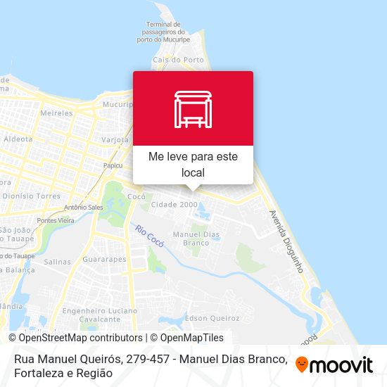 Rua Manuel Queirós, 279-457 - Manuel Dias Branco mapa