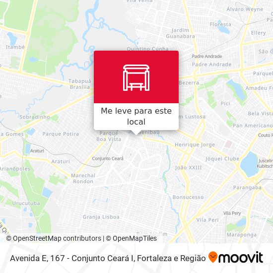 Avenida E, 167 - Conjunto Ceará I mapa