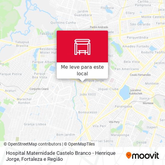 Hospital Maternidade Castelo Branco - Henrique Jorge mapa