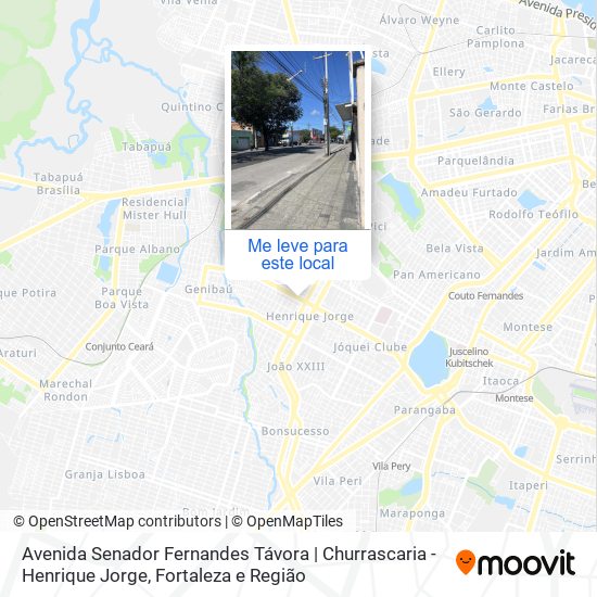 Avenida Senador Fernandes Távora | Churrascaria - Henrique Jorge mapa
