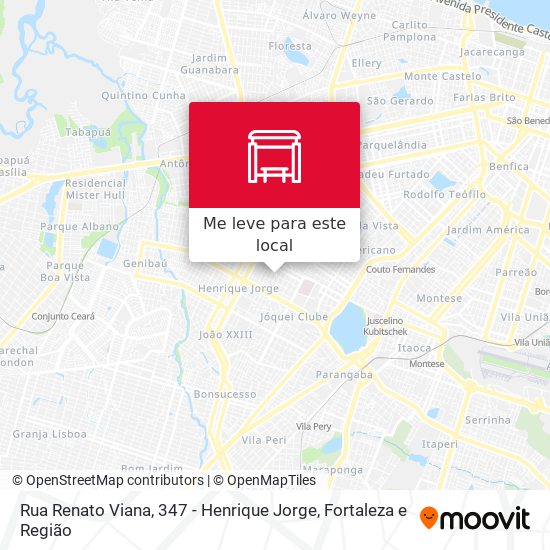 Rua Renato Viana, 347 - Henrique Jorge mapa
