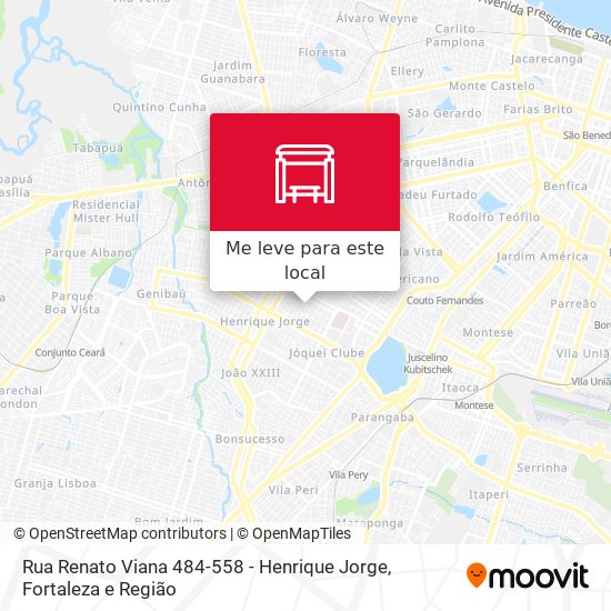 Rua Renato Viana 484-558 - Henrique Jorge mapa