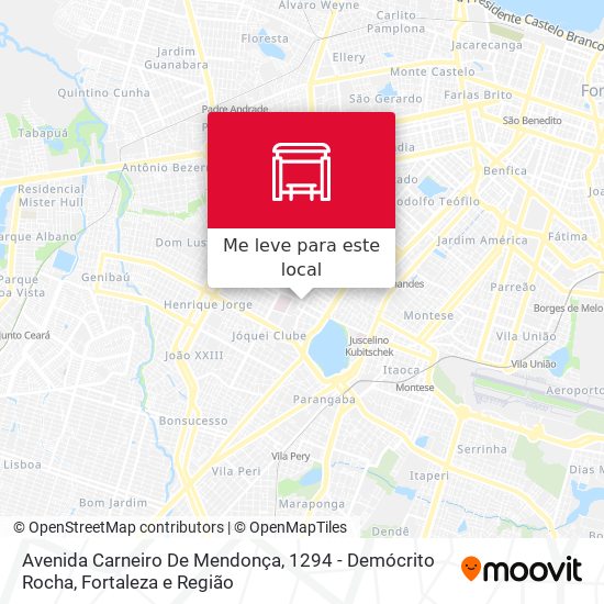 Avenida Carneiro De Mendonça, 1294 - Demócrito Rocha mapa