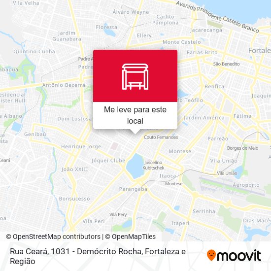 Rua Ceará, 1031 - Demócrito Rocha mapa