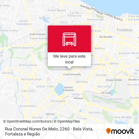 Rua Coronel Nunes De Melo, 2260 - Bela Vista mapa