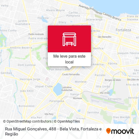 Rua Miguel Gonçalves, 488 - Bela Vista mapa