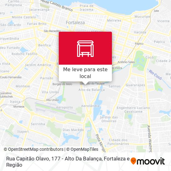 Rua Capitão Olavo, 177 - Alto Da Balança mapa
