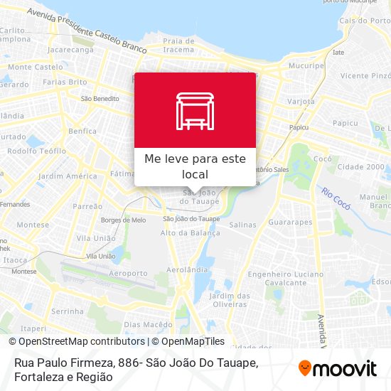 Rua Paulo Firmeza, 886- São João Do Tauape mapa