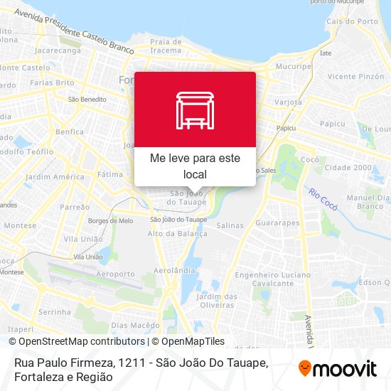 Rua Paulo Firmeza, 1211 - São João Do Tauape mapa