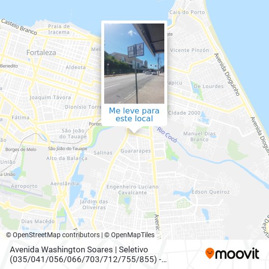 Avenida Washington Soares | Seletivo (035 / 041 / 056 / 066 / 703 / 712 / 755 / 855) - Guararapes mapa