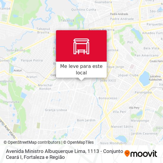 Avenida Ministro Albuquerque Lima, 1113 - Conjunto Ceará I mapa